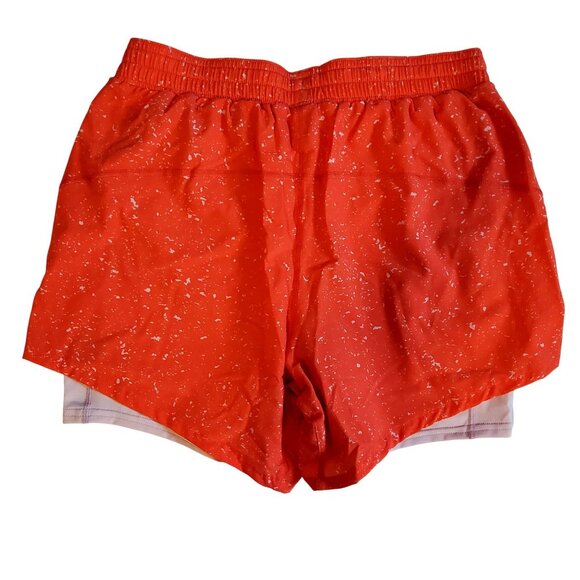 Brooks Womens Moment 5" 2-In-1 Speckle Print Running Shorts XS Elastic Waist - Picture 2 of 12